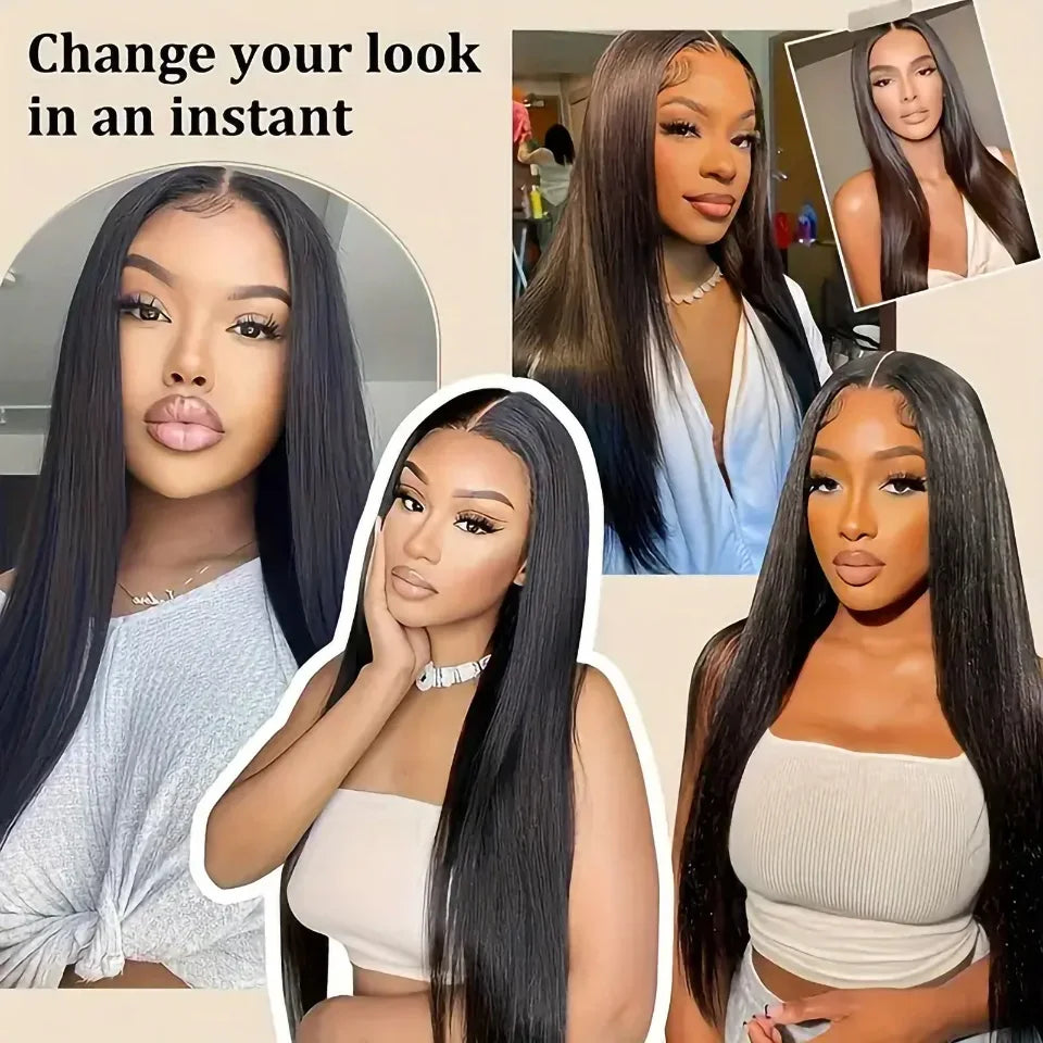 Straight Lace Front Wigs Hd Lace Wig 13x6 Human Hair Wigs For Black Women Pre Plucked Brazilian 40 30 Inch 13x4 Lace Frontal Wig