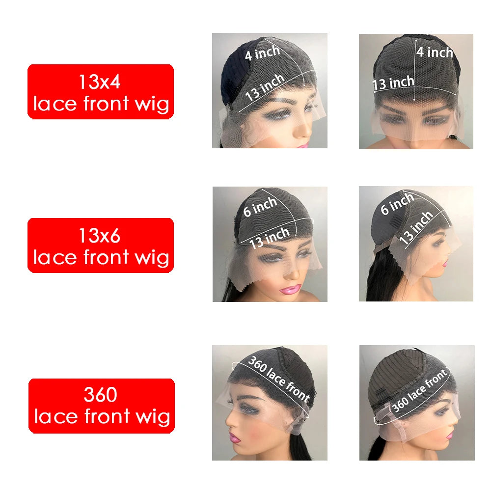 Straight Hair Wigs 13x4 HD Transparent Lace Frontal Wig Brazilian Human Hair For Black Women Smooth Wigs Pre Plucked Front Wigs