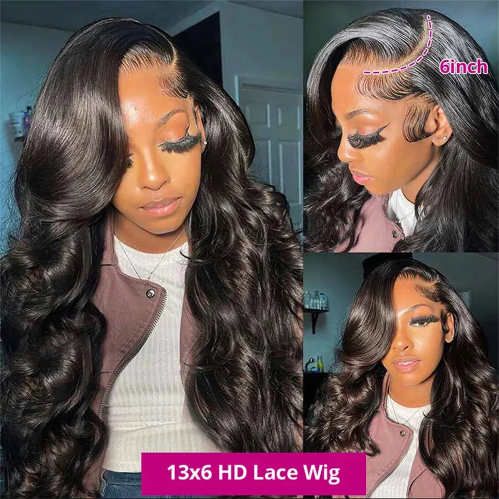 Keywear 250 Density 13x6 Hd Body Wave Lace Front Human Hair Wig 13x4 Lace Frontal Wig 360 Full Lace Wig Water Wave Glueless Wig